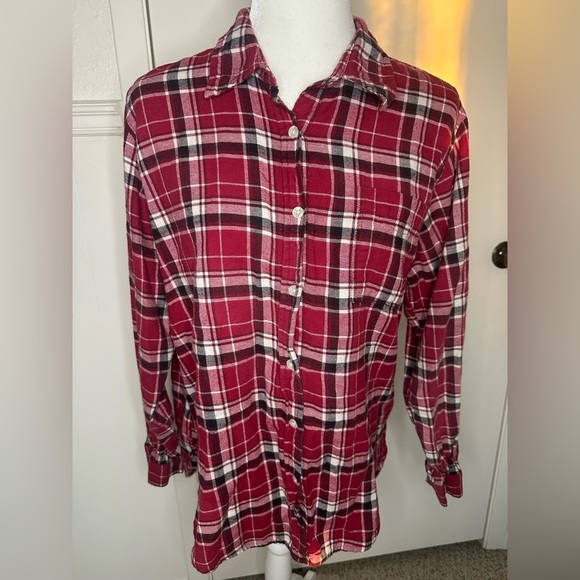 Wrangler Wrancher Red Plaid Button-Up Shirt - Picture 2 of 10